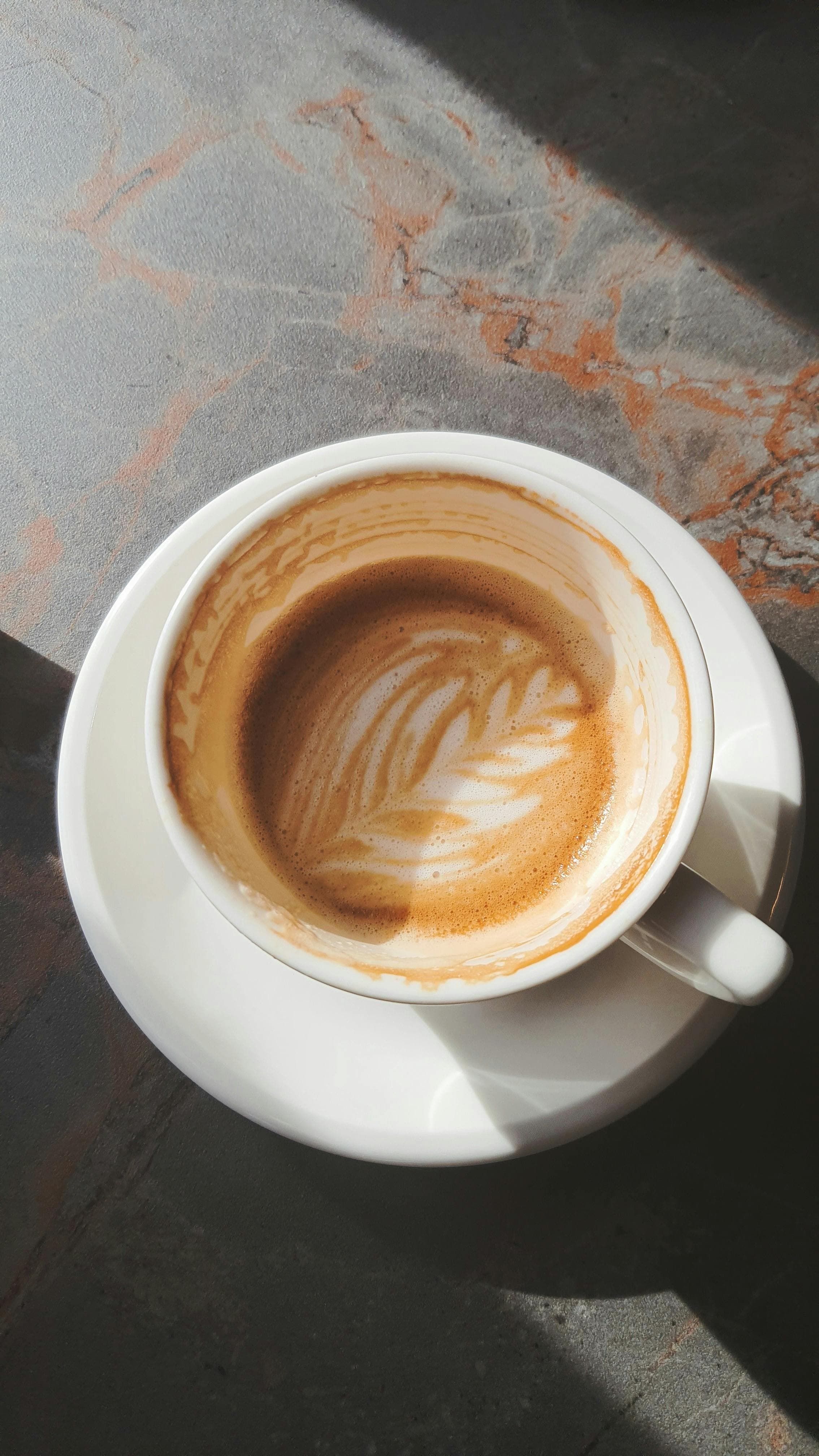 Barista crafting coffee